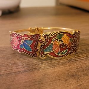 Asian Red Gold Bracelet Cuff